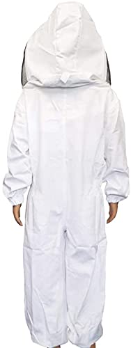 Kids Bee Suit Bee Suits for Kids Beekeeping Suit for Kids Child Bee Suit Childrens Beekeeper Bee Suit for Boy and Girl, 100% Cotton, Skin, Breathable, for Family Outdoor, Backyard, Christmas Gifts - size: for heights 56"~60"