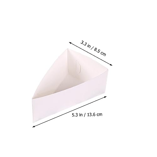 STOBAZA Dessert Storage Boxes 20 Pack Paper Cake Boxes Nonslip Base Ideal for Cheese Cake