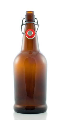 The Homebrew Shop 1 Liter Amber E.Z. Cap Bottle - Case of 12