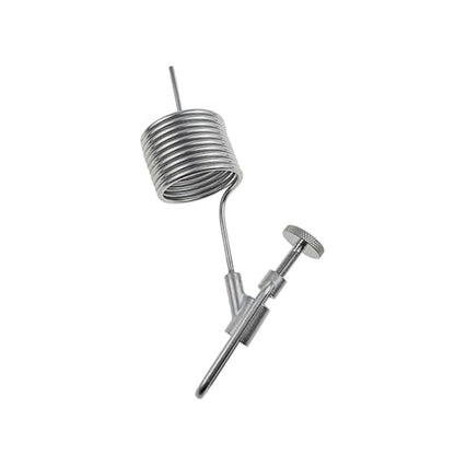 1.5" Tri Clamp Sampling Valve SS304 With Defoamer Coil – Sanitary Beer Brewing Valve for Conical Fermenter, Homebrew & Commercial Use(Coil only)