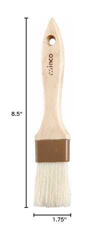 Winco Heavy-Duty Boar Bristle Basting Brush, 1.5" - size: 1.5", style: Flat