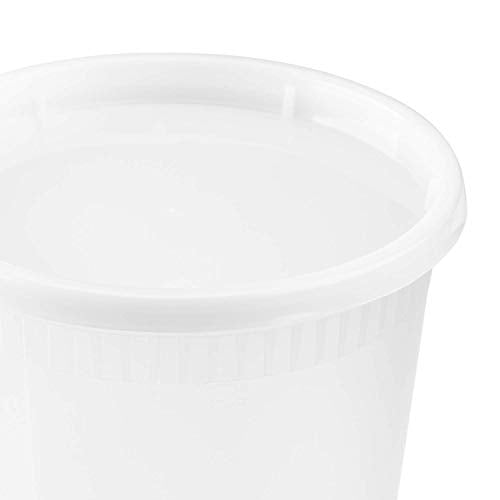 Karat [32oz - 240 ct] Clear PP Injection Molded Round Deli Containers with Lids (FP-IMDC32-PP) - color: Clear, size: 32oz