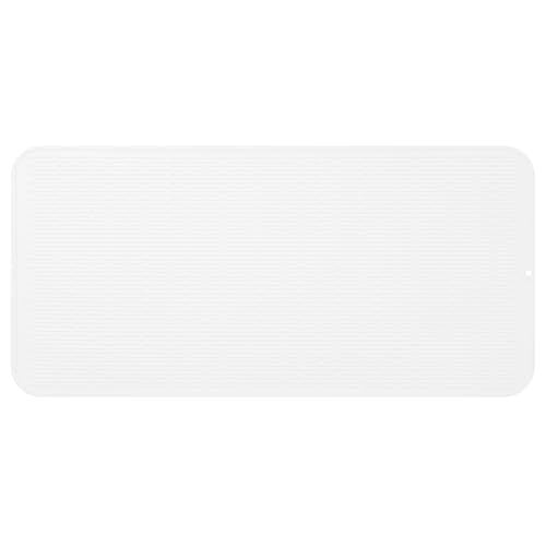 MicoYang Silicone Dish Drying Mat for Multiple Usage,Easy clean,Eco-friendly,Heat-resistant Silicone Mat for Kitchen Counter or Sink,Refrigerator or Drawer Liner White 5XL 36inches x 18inches - color: White, size: 36"L x 18"W