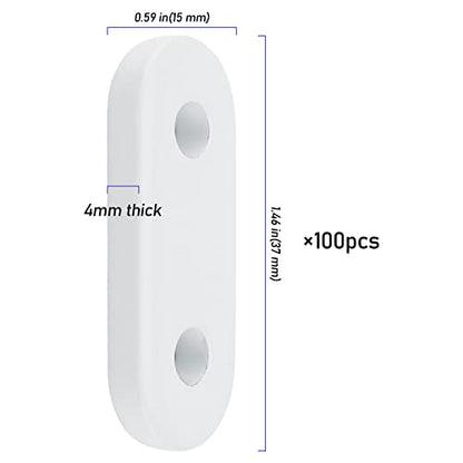 100 Pieces 15g White Curtain Weights, Window Curtain Pendant Iron Weights, Bottom Drapery Weights or Bedroom, Living Room, Shower Curtain, Outdoor Tablecloth