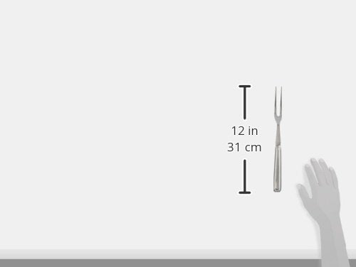 New Star Foodservice Hollow Handle Notched Serving Spoon (Silver, 2 Tine Pot Fork (11.5-Inch)) - size: 2 Tine Pot Fork (11.5-Inch)