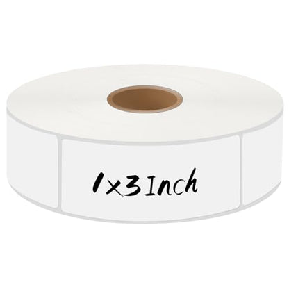 1000Pcs Removable Freezer Labels,1 x 3 Inch Blank Food Labels for Food Containers Jars Waterproof Oil Freezer Tape Easy to Write