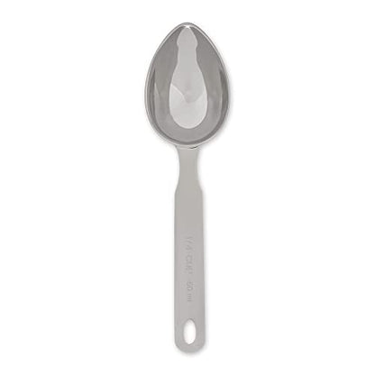 RSVP International Endurance Oval Measuring Scoop, 1/4 cup, Stainless Steel - size: Oval, 0.25-Cup