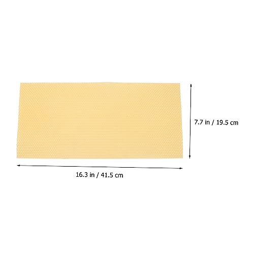 LIFKOME 30pcs Beekeeping Wax Foundation Sheets for Honey Frame Beehive Natural Beeswax Honeycomb Sheets for Easy Installation and Brood Production