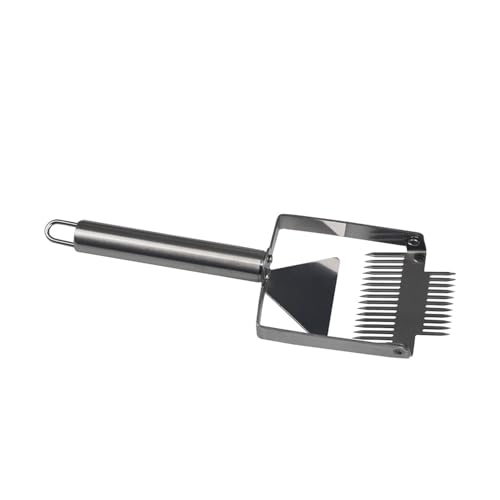 Stainless Steel Honeys Cutting Tool Reverse Hook Uncapping Fork with Ergonomic Handle Bees Hives Scraper Beekeeping Tool