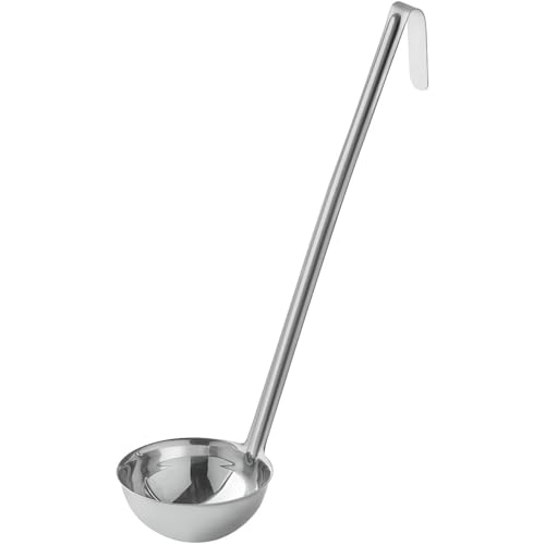 OCS Parts Pro Series Stainless Steel Culinary Ladle | 8-Ounce | One-Piece Dishwasher Safe Home, Restaurant, Buffet and Catering Serving Ladle for Sauces, Soup, Gravy, and Salad Dressing - size: 8 Ounce