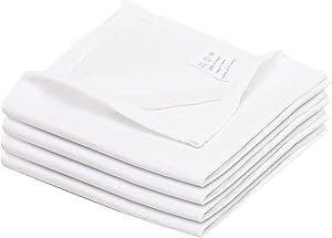 Flour Sack Towels| Tea Towel for Crafts| Kitchen Dish Cotton Blank Towel for Embroidery|Baking Bread Proofing Linen Cover| Thick Absorbent Quick Dry| 4 Pack 33"X38" White - color: White, size: 33”x 38”- Pack of 4
