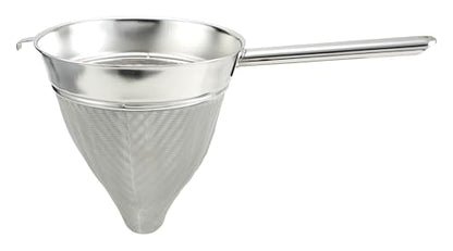 Winco Bouillon Strainer, 8-Inch Diameter, Extra Fine Mesh, Medium, Stainless Steel