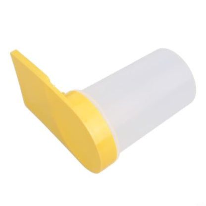 Bee Waterer Feeder for Beekeeping, Plastic Hive Entrance Drinking Box, Clear Yellow, 5.98x5.2x2.76 Inch, Lightweight & Easy Clean Tool for Bees