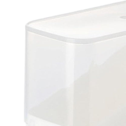 Refrigerator Cheese Holder – Transparent Sealed Food Saver Bin, Compact Dairy Organizer Case for Home Rental Property Hotel Restaurant Countertop Chilled Storage
