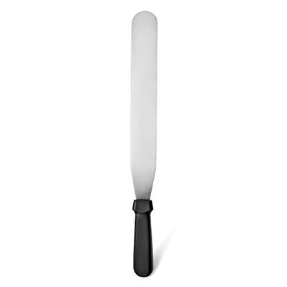 New Star Foodservice Straight Icing Spatula, 12 Inch Blade, 17 Inch Overall, Bakery-Grade Stainless Steel Cake Frosting Spatula - size: 12-Inch Straight