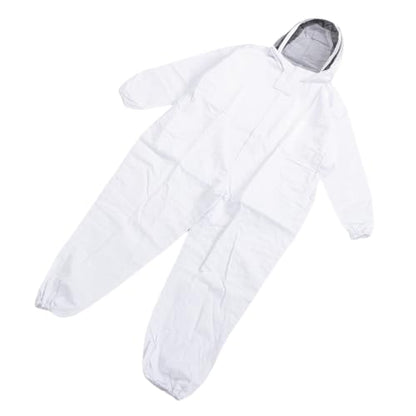 Bee Suit for Honey Harvesting Breathable Nylon Full Body Coverage Detachable Ventilated Hood Lightweight 0.91kg 175-180cm Height Suitable Men Women Beekeeping Apiary Farming