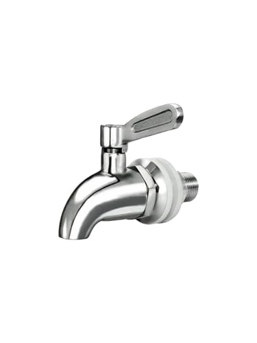 Spigot For Beverage Dispenser 2pcs Beverage Dispenser Replacement Spigot Stainless Steel Faucet Cold Beer Drink Juice Wine Barrel(A 1.2cm) - color: A 1.2cm