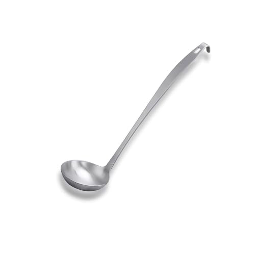 Tenta Kitchen 2oz/56ml Stainless Steel Small Soup Ladle Spoon,10.8”x 3” Stainless Steel – One-piece Professional Ladle With Hook And Hole For Convenient Hanging - size: 2oz Solid Ladle