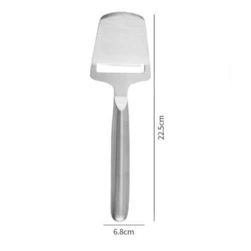 Stainless Steel Hollow-Handled Cheese Knife – A multifunctional kitchen tool for cheese, butter, paring and grating, ideal for snacks, charcuterie and baking (silver)