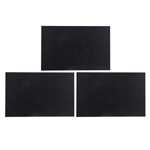 3Pcs Waxed Coated Foundation Sheet,Plastic Honeycombs Bee Wax Nest Foundation,Beeswax Foundation Plastic Beehive Wax Foundation Beekeeping Tool Equipment