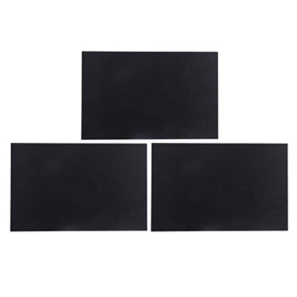 3Pcs Waxed Coated Foundation Sheet,Plastic Honeycombs Bee Wax Nest Foundation,Beeswax Foundation Plastic Beehive Wax Foundation Beekeeping Tool Equipment