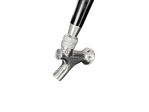 All 304 Stainless Steel Beer Faucet, Draft Beer Tap Kegerator Faucet Beer Keg Tap, Beer Keg Kegerator Nozzl Beer Tap with Well-Pouring, Fits for American Beer Shanks and Kegerator Beer Towers