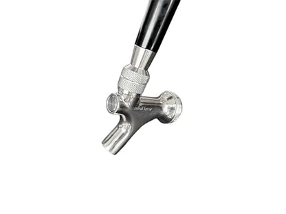 All 304 Stainless Steel Beer Faucet, Draft Beer Tap Kegerator Faucet Beer Keg Tap, Beer Keg Kegerator Nozzl Beer Tap with Well-Pouring, Fits for American Beer Shanks and Kegerator Beer Towers