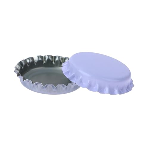 100Pc/Set Beer Cap New Beer Bottle Caps Oxygen Absorbing Seal Caps for DIY Home Brewing Beer Tool Bar Accessorie(White) - color: White
