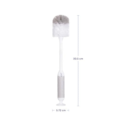 Ubbi Baby Bottle Cleaning Brush Set, Gray | Includes Nipple Brush, 2-in-1 Baby Bottle Brush Set, Standing Bottle Brush, Dishwasher Safe, Baby Registry Essential - size: One Size