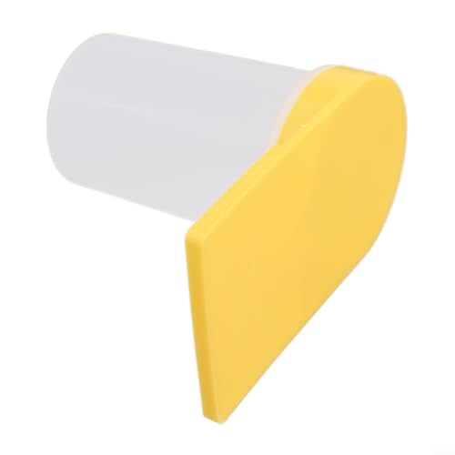 Bee Waterer Feeder for Beekeeping, Plastic Hive Entrance Drinking Box, Clear Yellow, 5.98x5.2x2.76 Inch, Lightweight & Easy Clean Tool for Bees