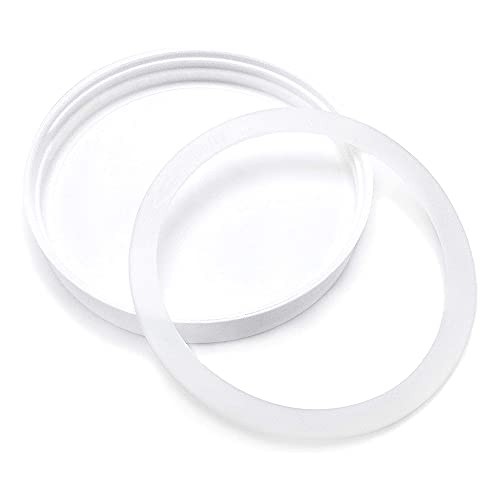 Fermentaholics Wide Mouth Mason Jar Silicon Lid Gaskets | 10 pack | Creates Airtight, Leakproof Jars When Paired With Plastic & Metal Mason Jar Lids | Food Grade - Reusable