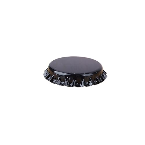 100Pcs for DIY Home Brewing Beer Tool for Caps Homebrew Beer Caps Craft Beer Bottling Caps Oxygen Absorbing Seal(Black) - color: Black
