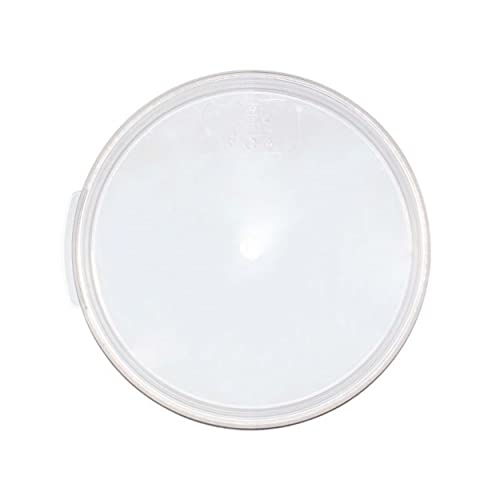 TrueCraftware- Clear Round Polycarbonate Food Storage Container Lid Fits 6 and 8 Qt. Round Containers Replacement Lid for Meal Prep Kitchen Pantry Commercial Restaurant - size: Lid - Fits 6&8qt