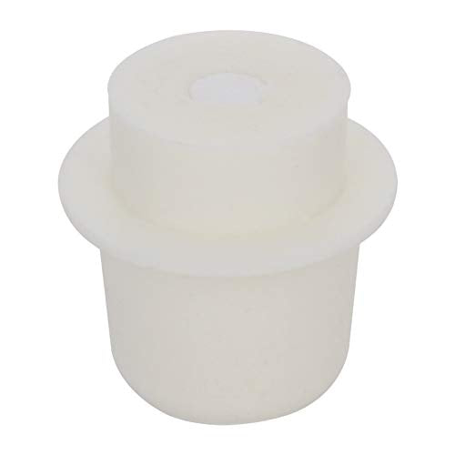 Othmro 2Pcs Drilled Rubber Stopper with Airlock, White Drilled Bungs Stopper with 1.18"-1.34" Hole for Fermentation Use, Homebrewing Beer Kombucha Airlock Stopper