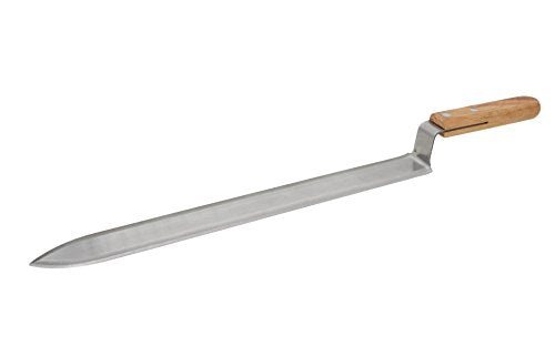 11" Stainless Steel Honey Uncapping Knife Z-Shape Honey Scraper Hive Beekeeping Beekeeper Equipment with Wood Handle