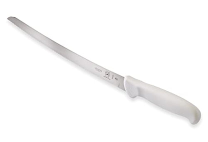 Mercer Culinary Ultimate White 10" Curved Wavy Edge Bread Knife, White - style: Curved Wavy Edge Bread Knife 10 Inch