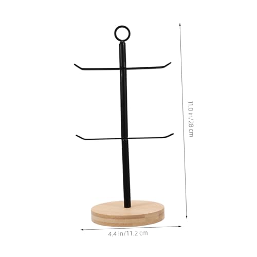 STOBAZA 1pc Cup Lid Organizer Stand Space-Saving Vertical Storage Holder for Tumblers Double Design for Easy Access and Drying Sleek Kitchen Countertop Display