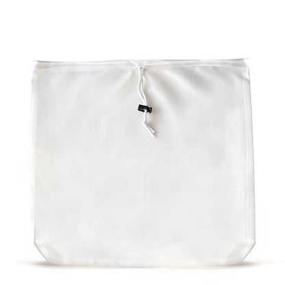 Brew Bags Extra Large Reusable 2 Pack 250 Micron Fine Mesh Bag for Fruit Cider Apple Grape Wine Press Drawstring Straining Brew in a Bag (2 pack-22"×26") - color: White 26*22" 70 Micron