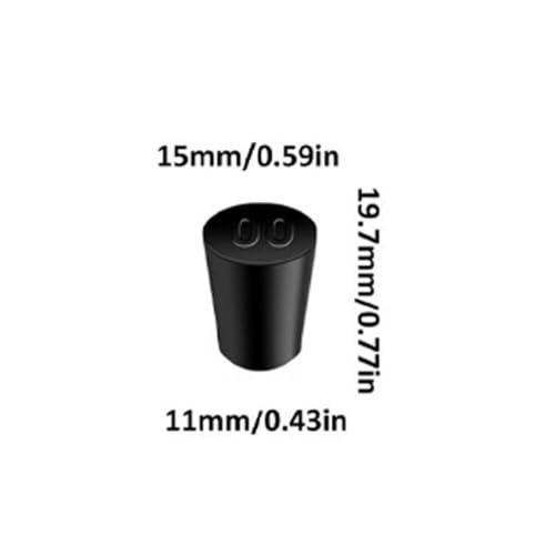 40Pcs Solid Rubber Stoppers 00# Tapered Lab Bungs Solid Rubber Stoppers - size: 40 Pcs 00#