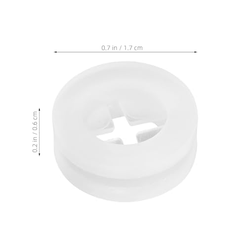 CALLARON 20Pcs Silicone Straw Stoppers - 17mm Straw Hole Plugs, Mason Jar Lids Plugs, Silicone Seal Fermenter Lid Grommet, Lids Airlock Grommet - color: B