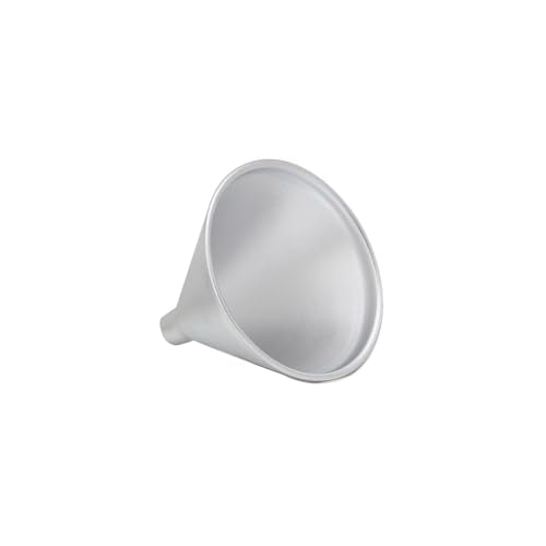 HIC Kitchen Wide-Mouth Aluminum Funnel for Liquids and Dry Goods, 12-Ounce - style: Funnel, 12 Oz.