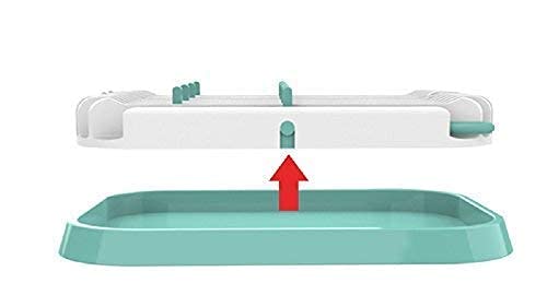 Baby Bottle Drying Rack Dryer Space Saving Travel Holder for Pump Cup Plastic Accessories - color: Green