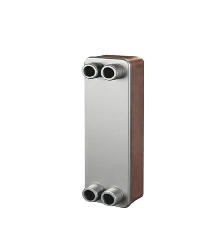 Female Thread Plate Wort Chiller Version 0.96m2 316L Stainless Steel 18 Plates Brazed Plate Heat Exchanger Instead SWEP Heat Exchanger(H19 2) - color: H19 2