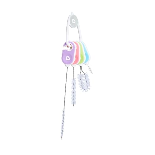 Munchkin® Details™ Bottle and Cup Cleaning Brush 4 Piece Set with Key Ring - size: 4 Piece Set