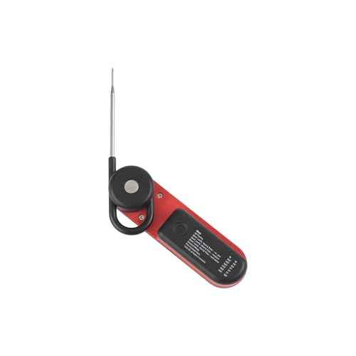 GoodCook Touch Digital Thermometer with LCD Display Instant Read with Stainless Steel Probe Built-In Magnet for Easy Storage, Black