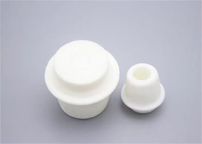 5pcs Laboratory Silicone Bung with Hole Stoppers Airlock Bubbler Triangular Flask Plug Stopper | 48-53mm - color: 48-53mm