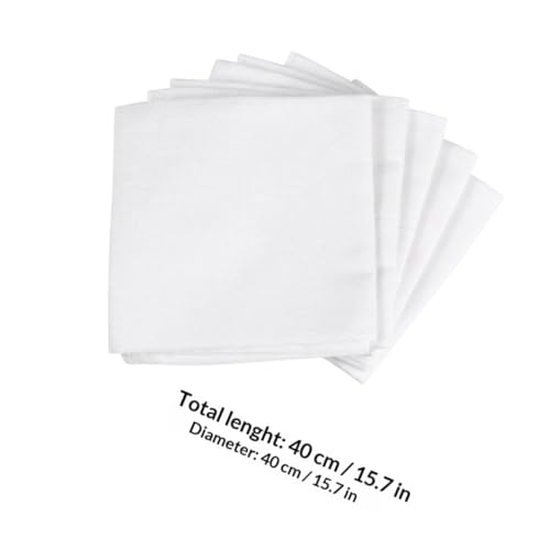 SEWACC 10pcs Pure Cotton Cheesecloth Filter Cloth 40x40cm Reusable Muslin Strainer Fabric for Home Cooking, Tofu Making, Juicing and Butter Straining