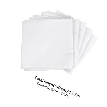 SEWACC 10pcs Pure Cotton Cheesecloth Filter Cloth 40x40cm Reusable Muslin Strainer Fabric for Home Cooking, Tofu Making, Juicing and Butter Straining