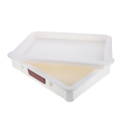 Cabilock Cheese and Storage Container Lid Airtight Proofing Box for Pizza and Cow Cheese Slices for Refrigerator Easy to Clean and Maintain
