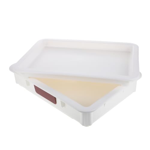 Cabilock Cheese and Storage Container Lid Airtight Proofing Box for Pizza and Cow Cheese Slices for Refrigerator Easy to Clean and Maintain